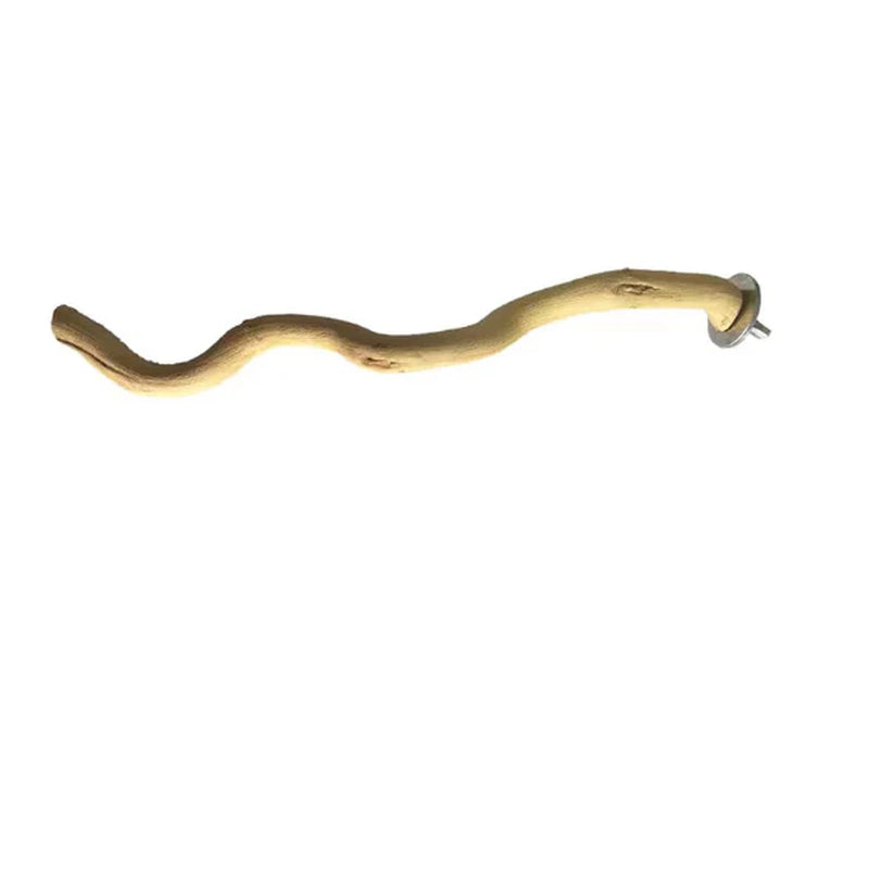 1Pc Natural Wood Bird Perch Parrot Stand Branches Fork Toys,Pet Bird Cage Wooden Hanging Perch Platform Hammock Swing Toy for Small